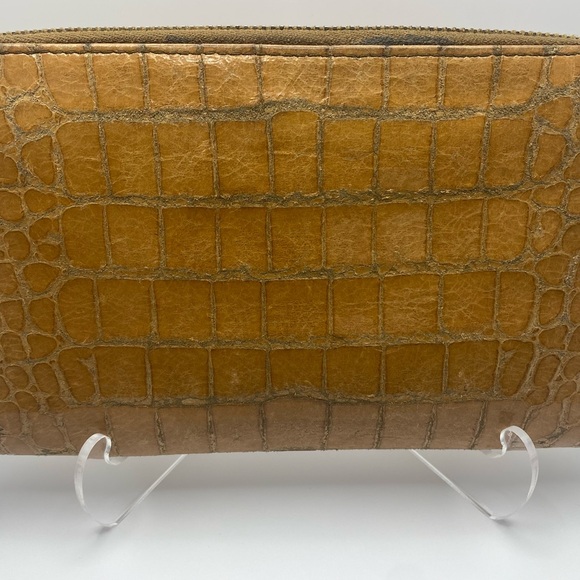 Miu Miu Croc-Embossed Leather Long Zippy Wallet - Picture 2 of 7